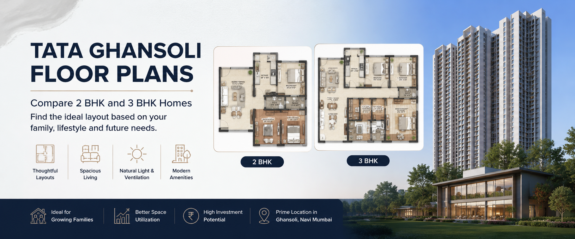 Tata Ghansoli Floor Plans 2 Bhk vs 3 Bhk Guide
